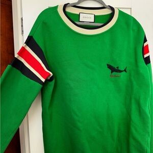 Gucci Green Sweater with Shark Design